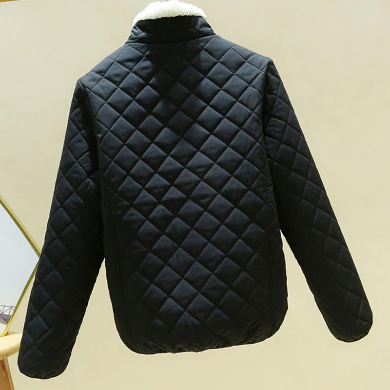 Lightweight Down Down Padded Coat Women's Fall Winter Padded Jacket Loose Short Hooded Stand Collar Coat