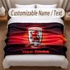 Middlesbrough FC Printed Flannel Blanket Custom Name Text Soft Warm Throw For Bedroom Holiday Gift