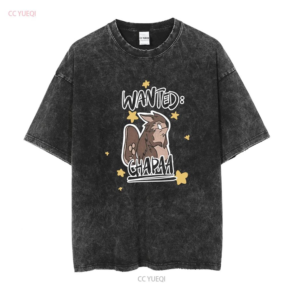 SÖKES Chapaa Palia-inspirerad fanart Söt retro T-shirt Merch långa eller korta ärmar vintage Tvättad Casual Topp För vardagsbruk