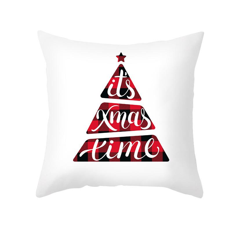 

Рождественская наволочка с буквенным принтом, наволочка с мультяшным принтом, Рождественская серия, чехол для диванной подушки для дома 40x40cm