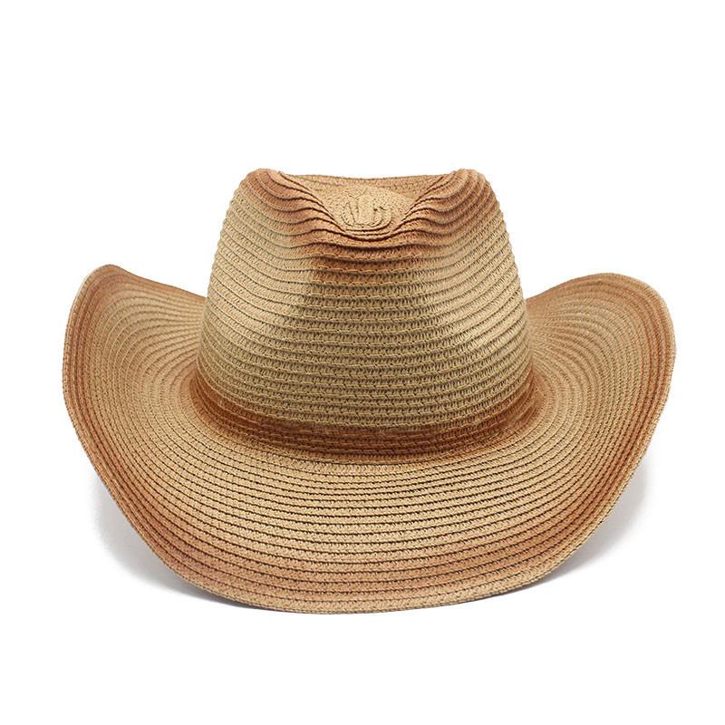 

Spring And Summer Men S And Women S Western Denim Straw Hat Foldable Windbreak Rope Top Hat Outdoor Beach Handsome Sun Hat M（56-58cm）