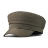 Beret Color Solid Hat Unisex Cotton Winter Knitted Flat Cap For Wear Outdoor