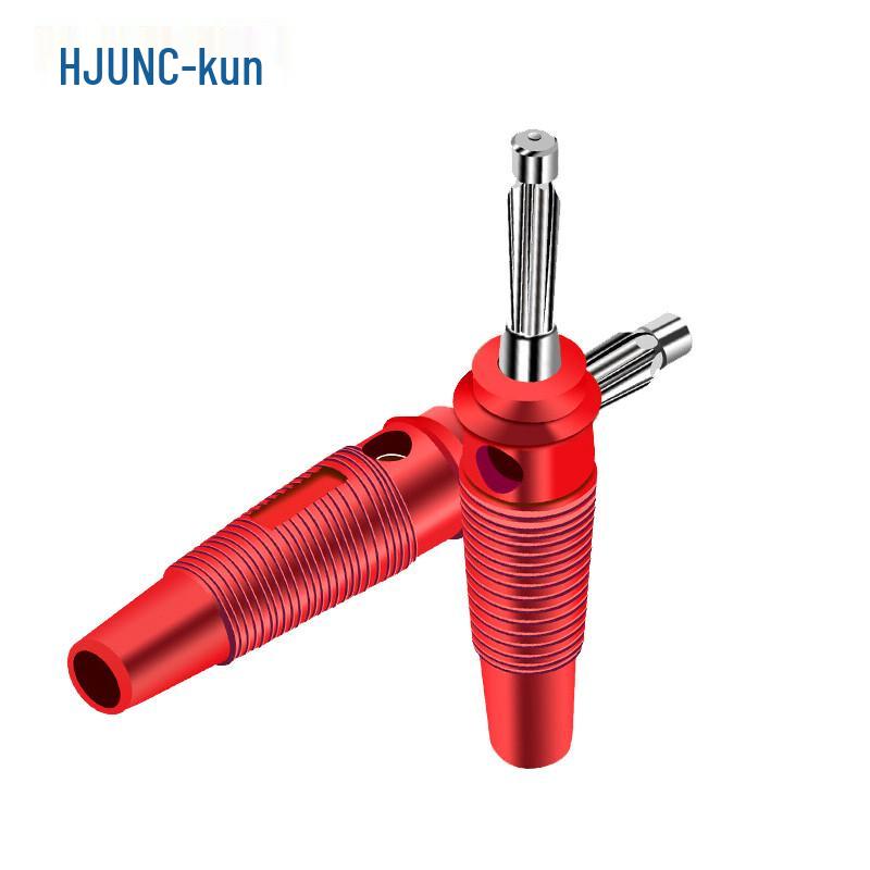 HUIJUN 4mm 32A Brass Solderless Banana Plug Connector