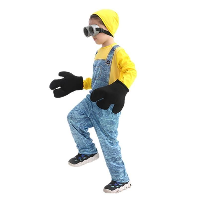 Minions Children's Cos Clothing For Halloween Despicable Me Anime Cartoon Cosplay Costume Stage Performance Suit