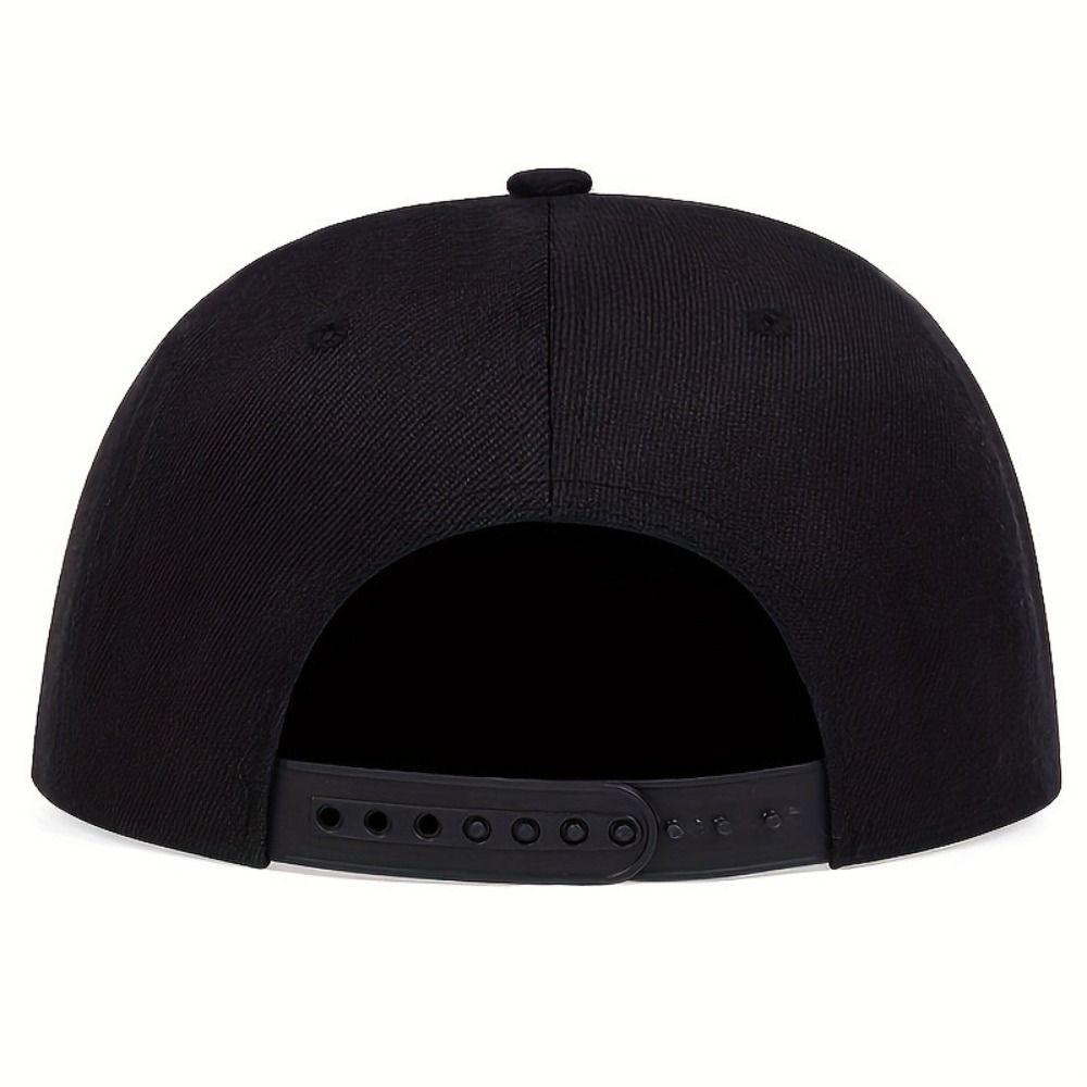Flame Embroidery Baseball Caps Polyester Snapback Baseball Hat Unisex Punk Hat  Street Dance