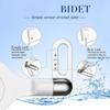 Adjustable Eco-Friendly ABS Hotel Use Fresh Water Spray Non-Electric Ultra-Slim Modern Dual Nozzle WC Bidet Sprayer Toilet