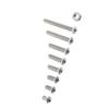 M2.5 A2 Stainless Steel Hex Socket Screws   With Hex Nuts Assortment Fasteners(  Head)