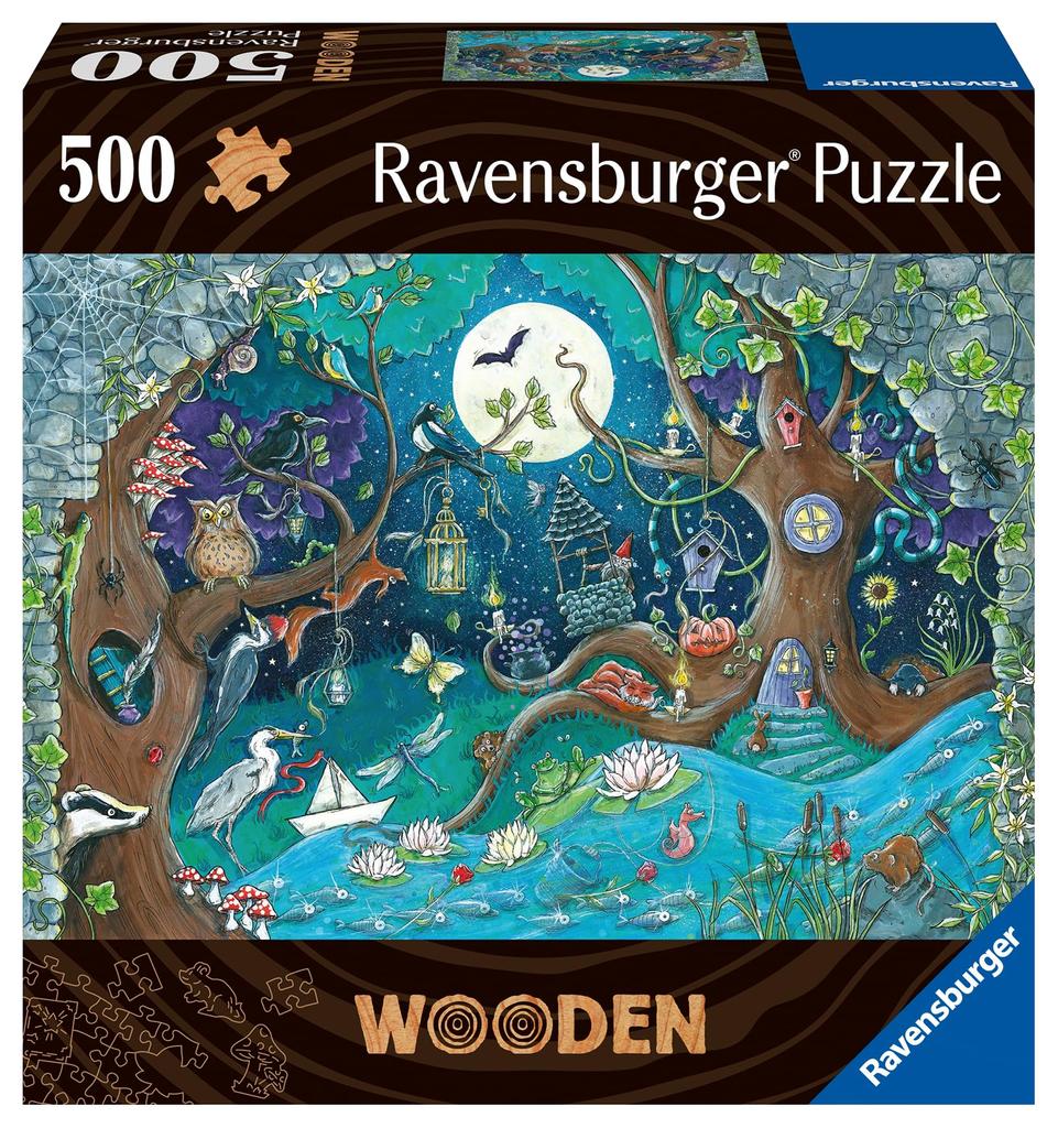 Ravensburger Wood Puzzle Fantasy Forest 500 Puzzle Jigsaw 17516 1 (Puslespill av tre)
