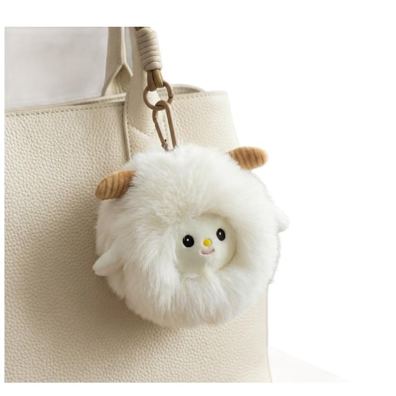 Plush Zodiac Animal Keychain With Soft Polyester Filling For Backpack Or Bag Decor