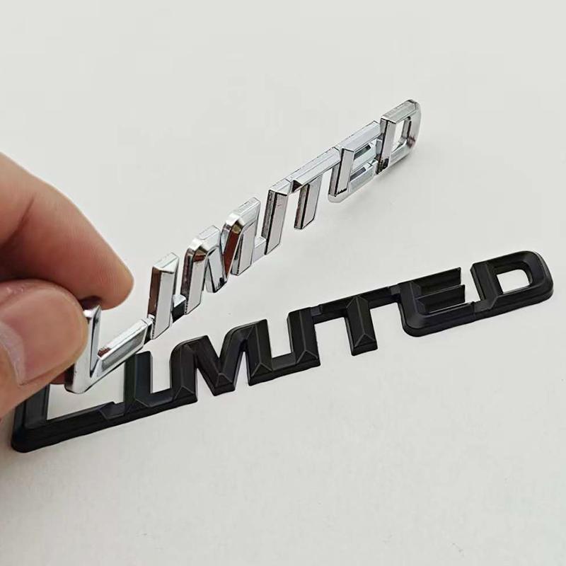 New 3D Metal Chrome Car Styling Logo LIMITED Emblem Badge Limited Edition Trunk Body Sticker Decal Fender Emblem Auto Accessory