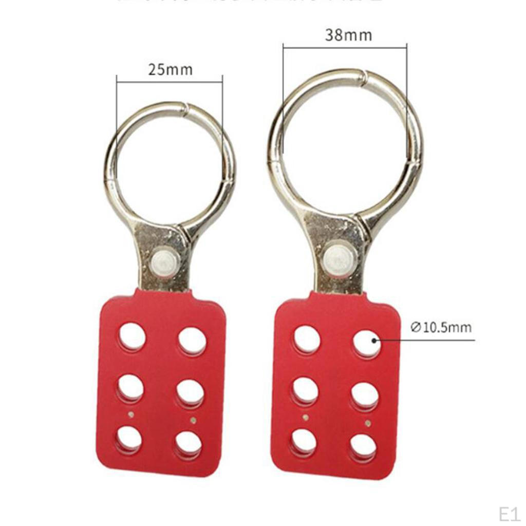 Hasp With Handle, Holds Up To 6 Padlocks, 1/1.5'' Jaw