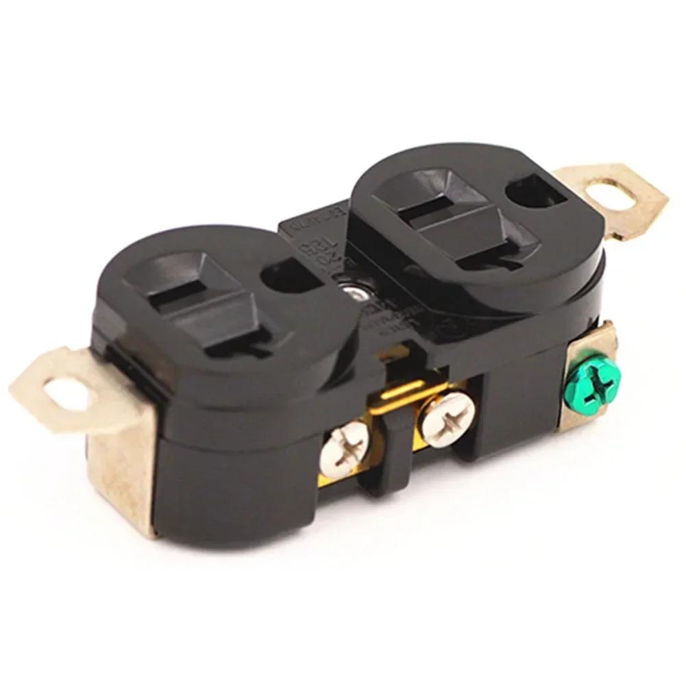 Double Industrial Plug Socket 20A 125V Double Industrial Plug For Commercial Industrial Locations E-09 Generator Socket