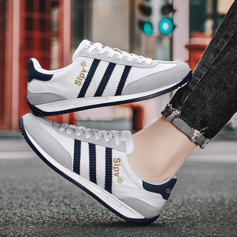 Men's shoes spring trend versatile casual little white flat shoes youth sports running soft sole Forrest Gump tide shoes non-slip