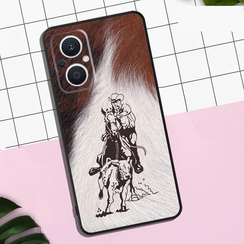 Western Cowgirl Cowboy Case For OPPO Reno 7 8 10 11 12 13 Pro 13F 12F 11F 8T OPPO Find X8 Pro X6 X3 X5 Lite Cover
