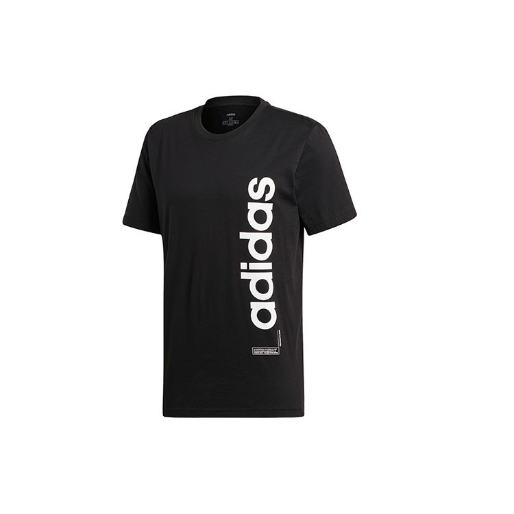 

Мужская футболка Adidas с вертикальной графикой, черная EI4596