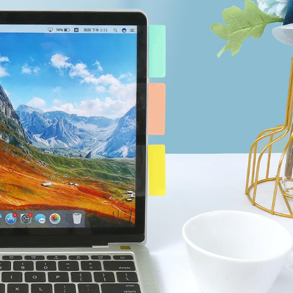 VANRA Sticky Index Strong Large 6 540 Cute Morandi Office Business Notes, Film, Tabs, Transparent, Writable, Adhesive, Size, Colors, Sheets, Colors,