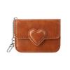 Small and exquisite fashion love card bag cute girl card holder leather card cover