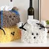 Fun and Soft Plush Dog Tissue Box Plush Doggy Tissue Box Organizers Elegant Tissue Container Portable Paper Holder