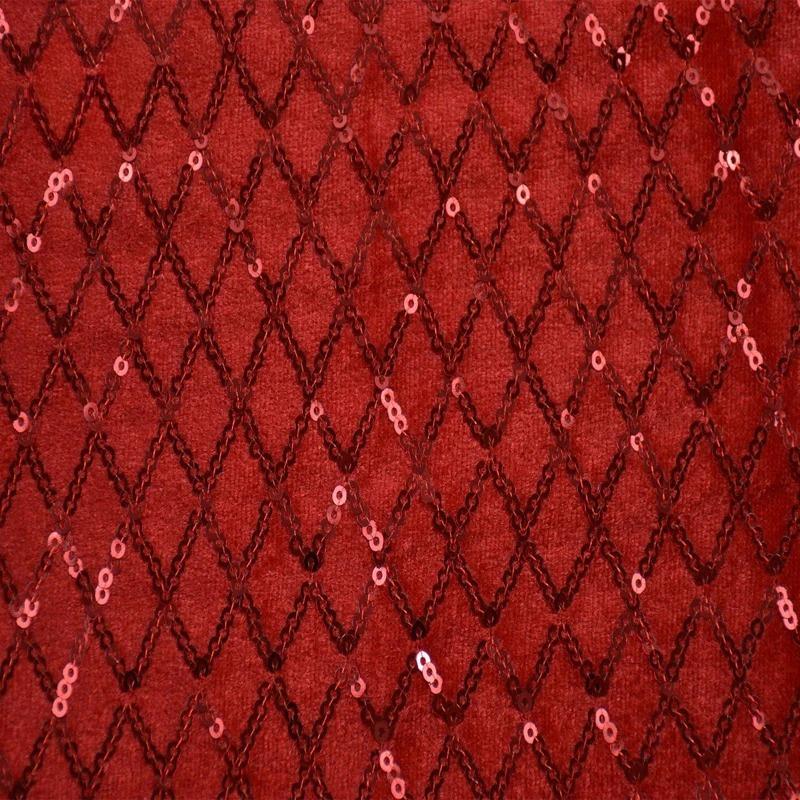 

1 ярд оксамитова тканина з паєтками, тканина з вишивкою різдвяних сніжинок DIY різдвяний одяг, взуття, капелюхи, новорічні ремесла 1Yard