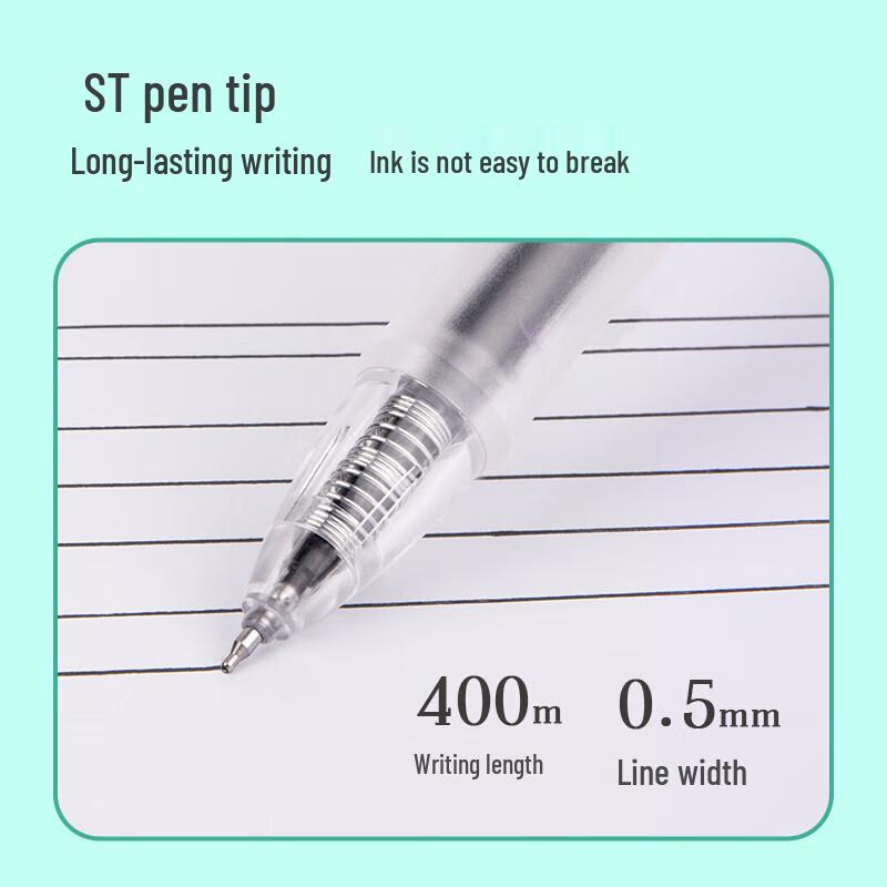 Deli S08-E Quick-Dry Retractable Gel Pen