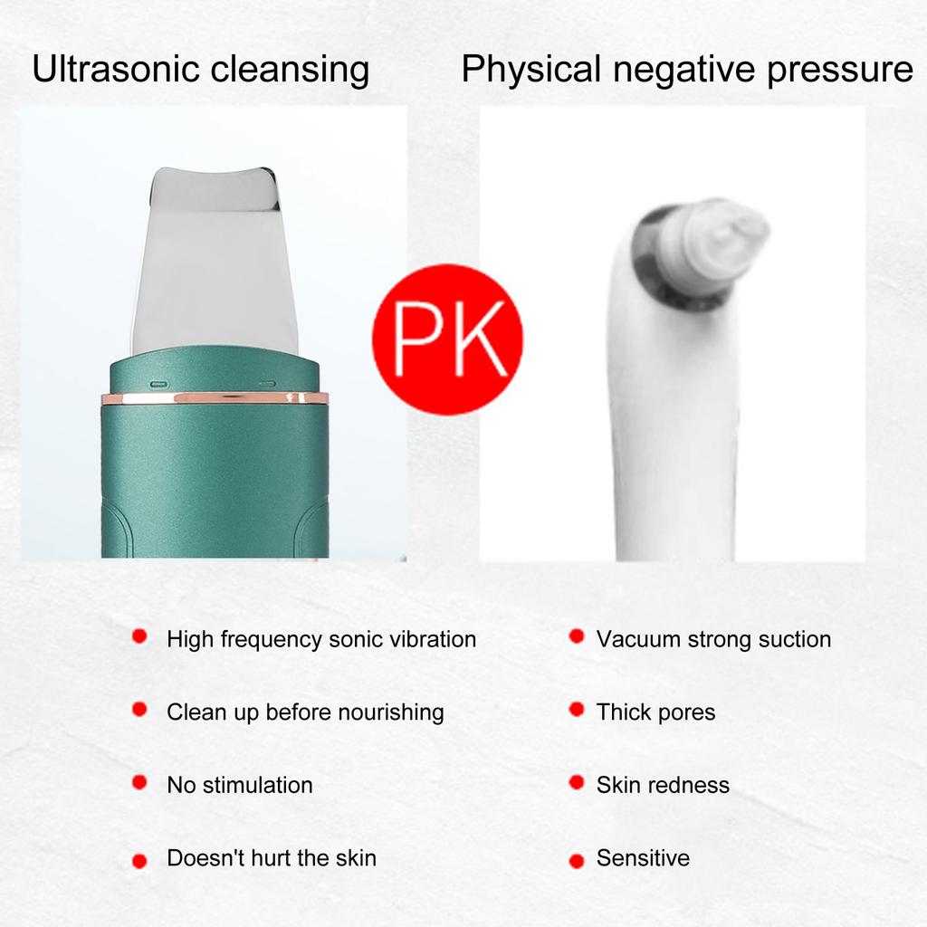 EMS Ultrasonic Skin Scrubber Blackhead Pimple Removal Lifting Ion Pore Cleaner Machine