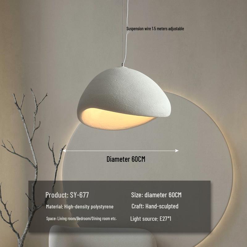 Wabi-Sabi Zen Pendant Light: Retro & Artistic Design for Restaurants, Living Rooms, and Bedrooms