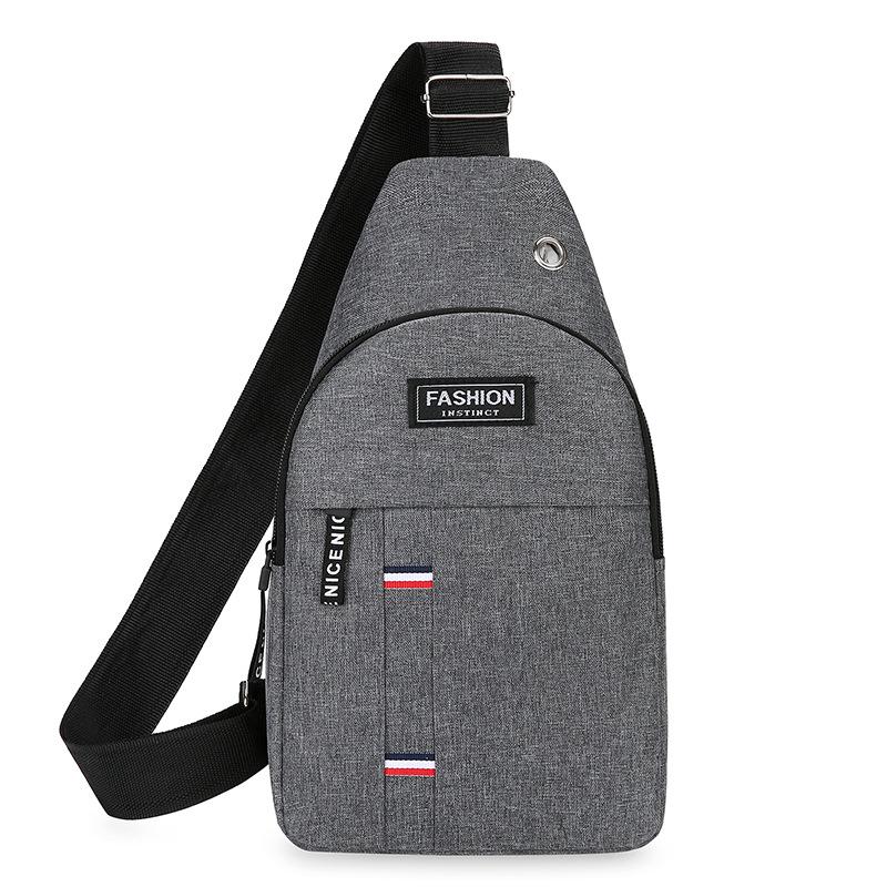 Men's Fashion Convenient Leisure Chest Bag Oxford Cloth Sports Travel Chest Bag Cashier Slung.