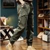 2024 neue Winter Cargo Hosen Männer Multi-Taschen Kordelzug Fleece Liner Dicke Warme Overalls Jogger Casual Baumwolle Thermische Hosen
