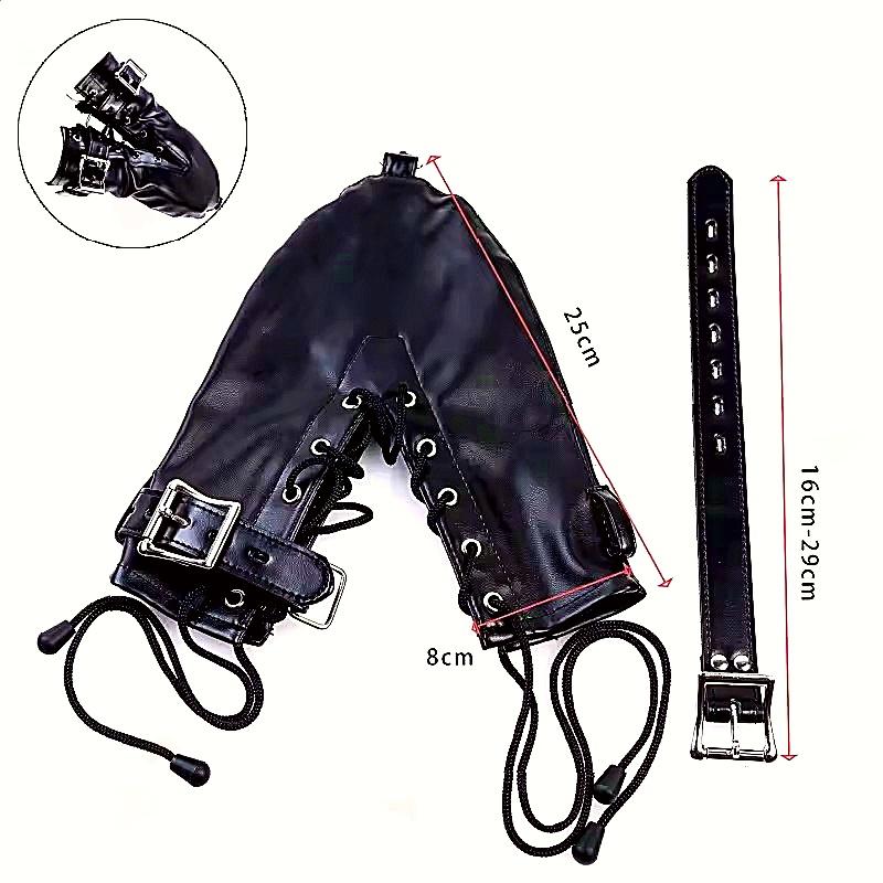 Unisex Leather Bondage Bracelets Set Offers Adjustable BDSM Handcuffs With Dual Feet Cuffs Designed For Couple Role Play
