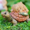 Multicolor Cartoon Rabbit Figurines Micro Landscape Resin Garden Turtle Statue Waterproof Bonsai Ornament Lawn Animal Sculpture