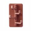 4 In 1 Rotation Creative Plastic Hook Self -stick Storage Shelf Household Bathroom Wall -mounted Plastic Hook