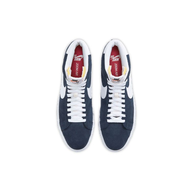 Nike Zoom Blazer Mid SB Marineblå Unisex Sneakers Blå Svart Universitetsrød 864349-401
