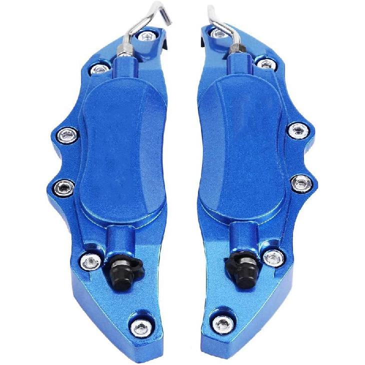 Premium Aluminum Brake Caliper Protector Cover, &, HighFit, Enhance Look, Easy Install, for 14in-15in Small Wheel Hub (Blue)