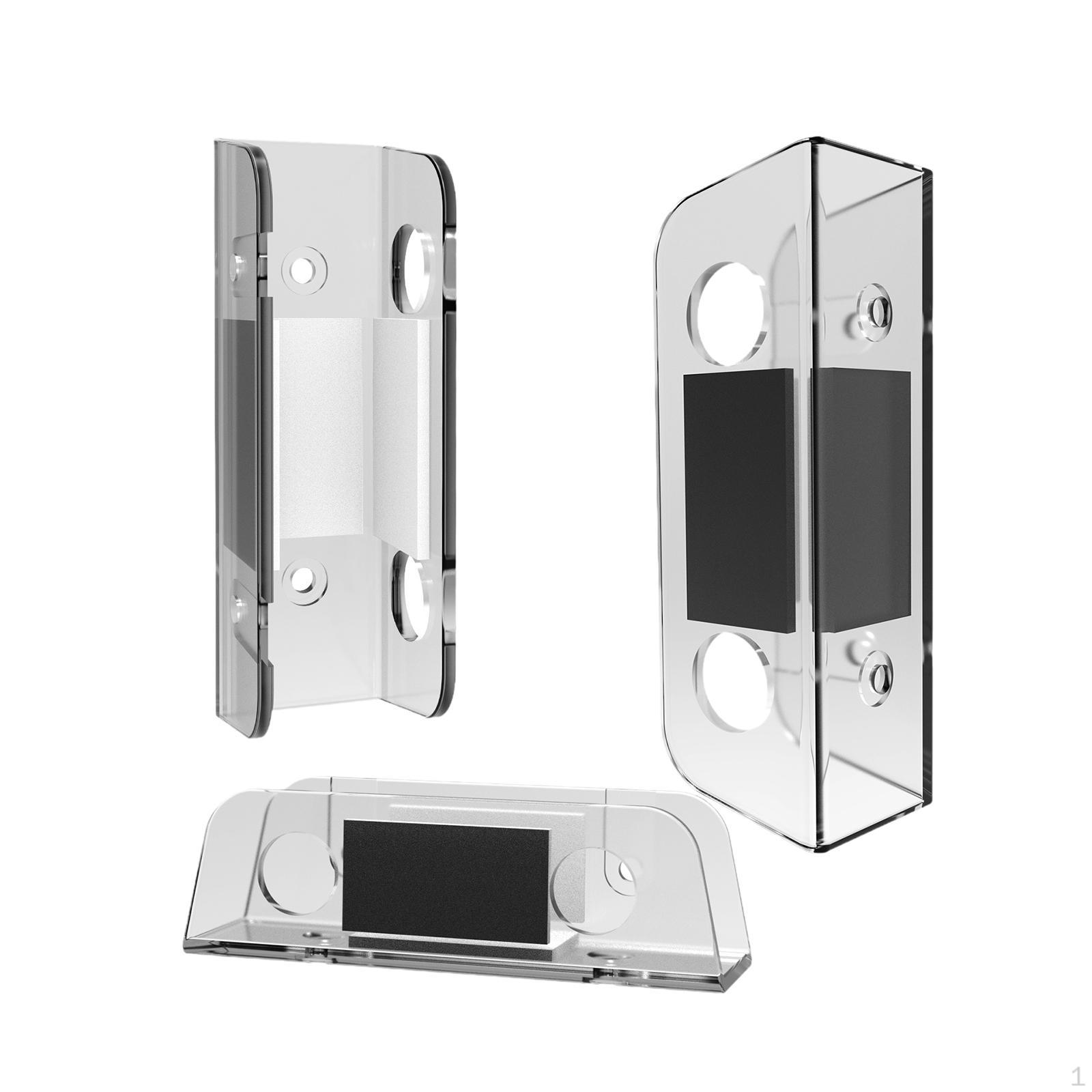 

Heavy Duty Wall Mount & under Desk Laptop Holder, Universal Easy Install Multifunctional with transparent