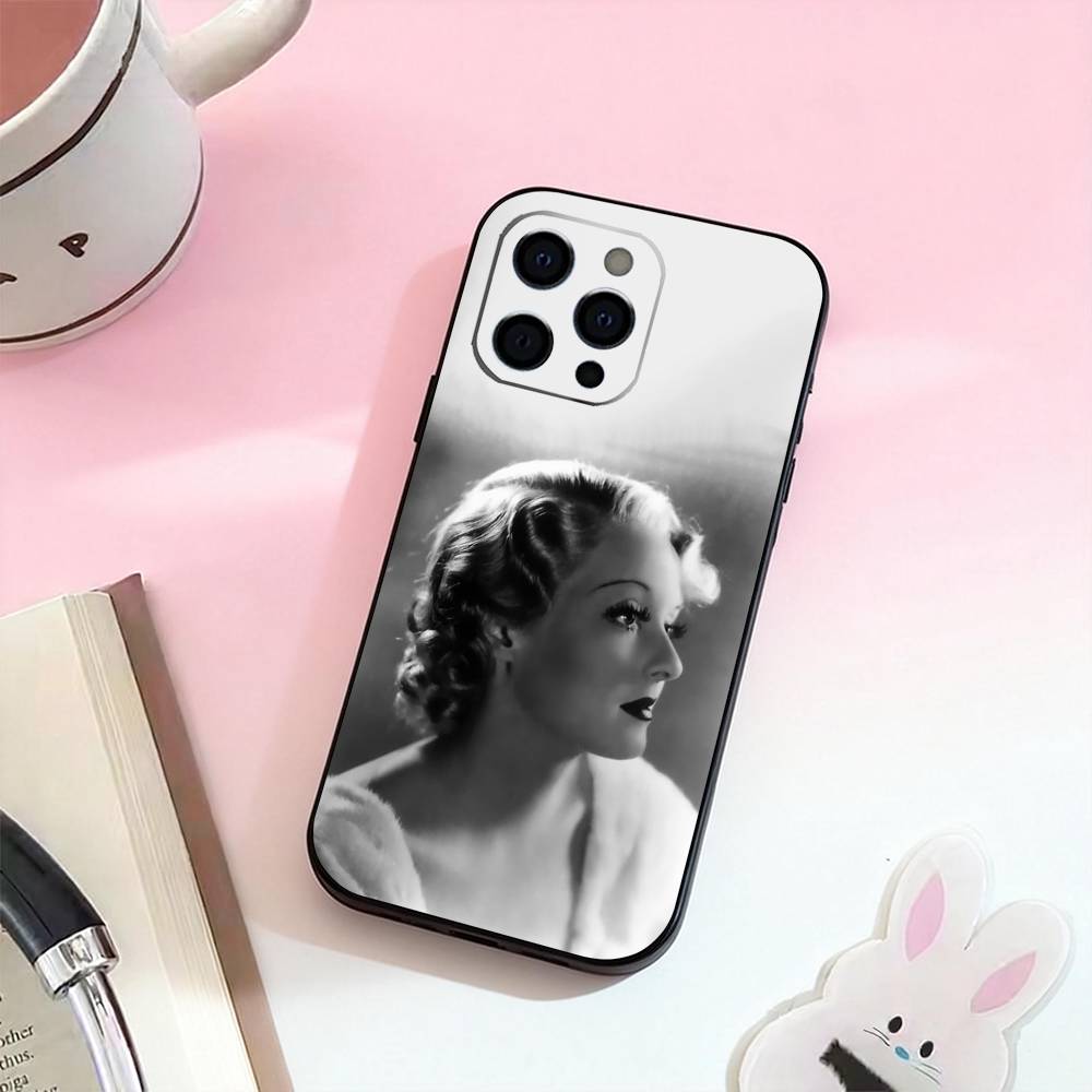 

Actress B-Bette D-Davis Phone Case For iPhone 17,16,15,14,13,12,11 Plus,Pro Max,Soft Silicone Black Cover iPhone14Pro