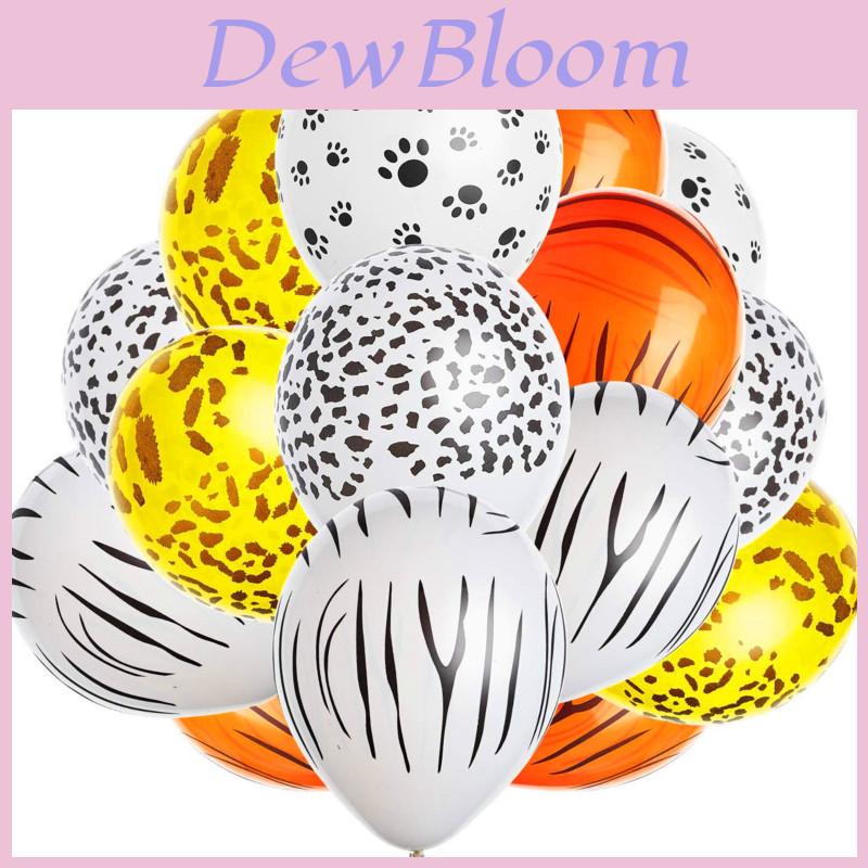 12 Inches Safari Theme Birthday Balloons Featuring Adorable Jungle Animal Designs For Festive Celebrations