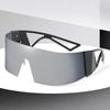 Non-polarized Rimless High Definition One-Piece Frame All-inclusive Sunglasses Men Women Windproof Outdoor Sports Protection Eyeglasses