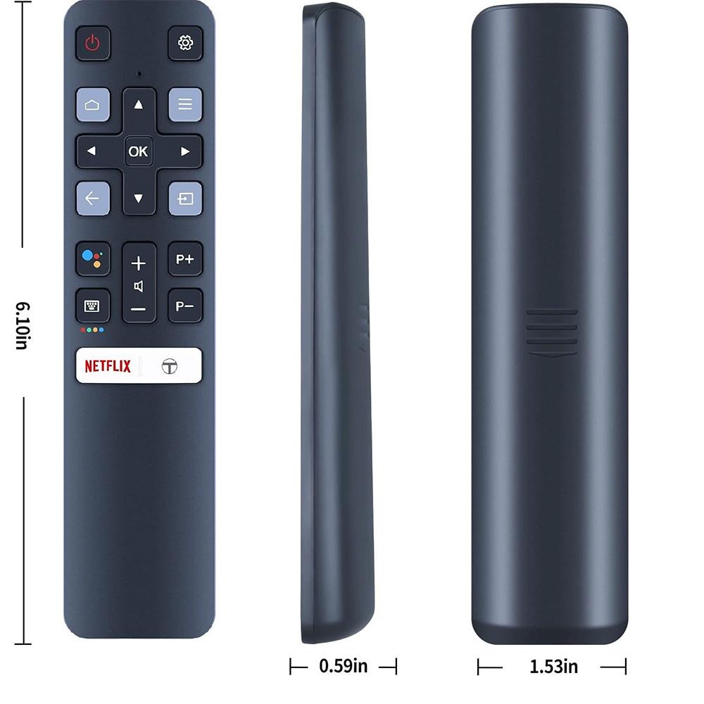 

Пульт дистанционного управления Smart TV RC802V FUR6 FUR7 Для TCL Android 49P30FS 65P8S 55C715 49S6800 43P615 55C645 Пульт управления без голосового управления чёрный