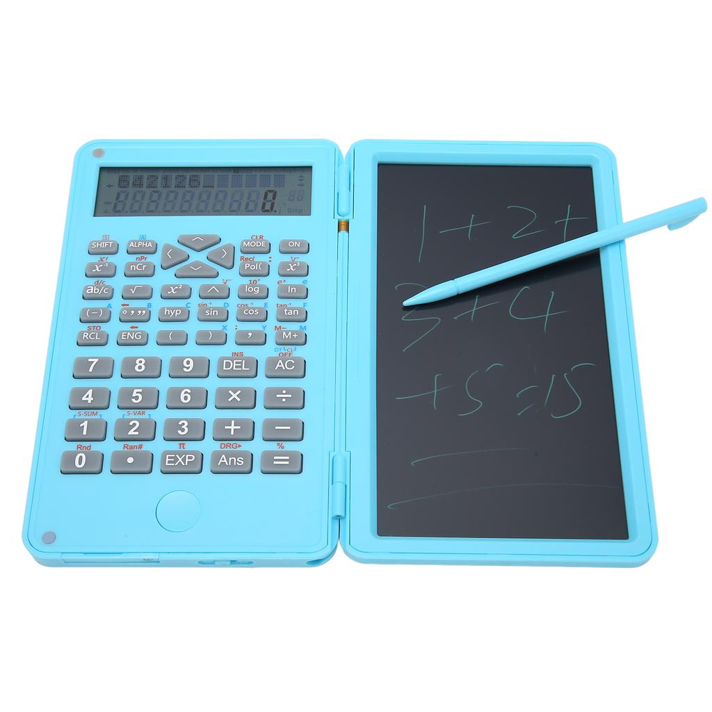 Calculator with Notepad Portable 10 Digits LCD Display Scientific Calculator for School Meetings and Family