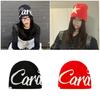 Simple Acrylic Knit Beanies Star Print Stretchable Fit Cap For Men Women Winter Outdoor Sports Warm Unisex