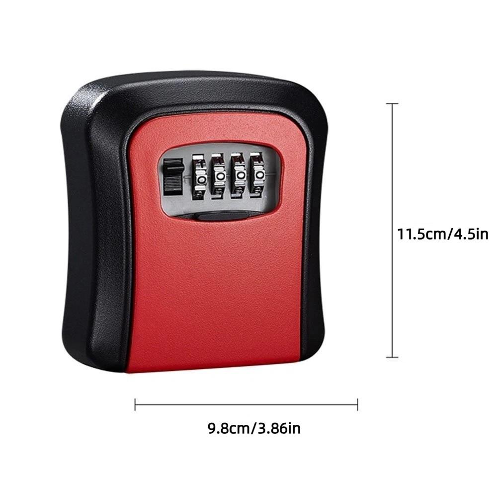 Wall Mounted Key Lock Box Sturdy Combination Lock Box Key Safe Storage  Construction Site