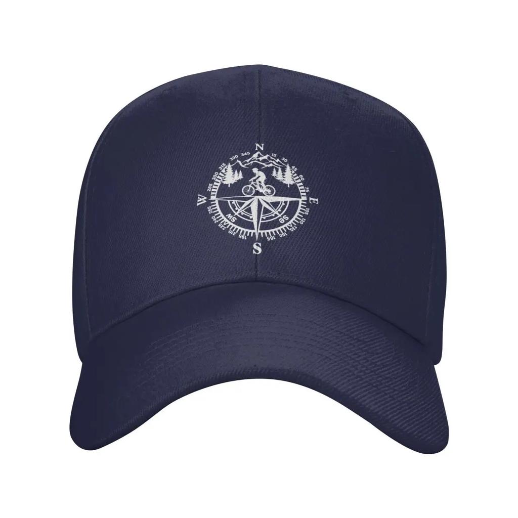 Personalisierte Abenteuer Mountainbike Kompass Baseballkappe Damen Unisex Verstellbar Papa Hut Streetwear Snapback Hüte