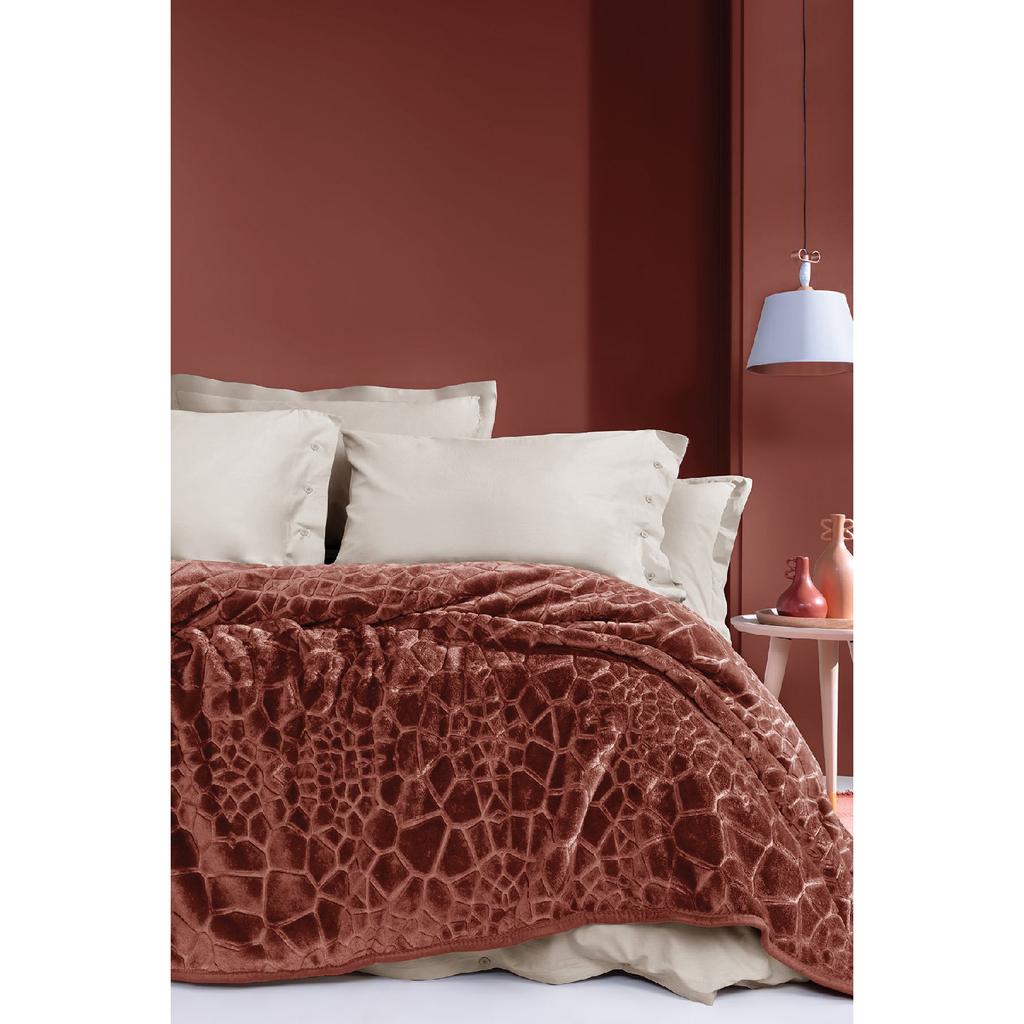 Meave Double Emboss Decke – Grau