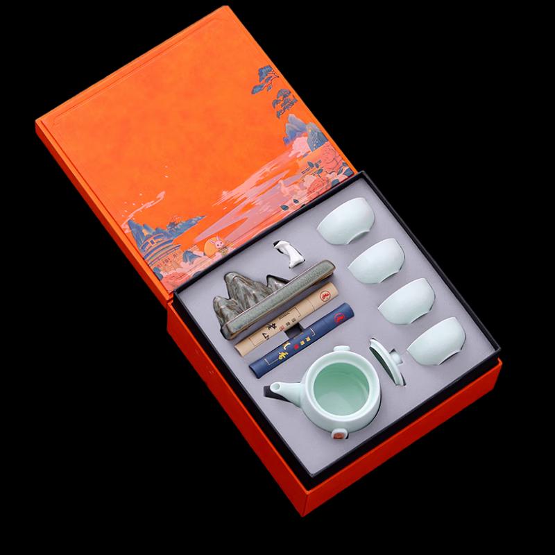 

Woding National Trend Ceramic Tea Set Gift Box