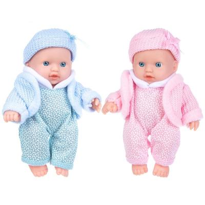 Păpușă renăscută pentru bebeluși, lavabilă, moale, pictată manual, de 20 cm. Copiii însoțesc păpușa de joacă