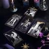 New Skull Black Tarot Deck 78 Cards Gothic Divination Oracle Dark Mystery Rider Waite Spiritual Guidance English Spanish Russian