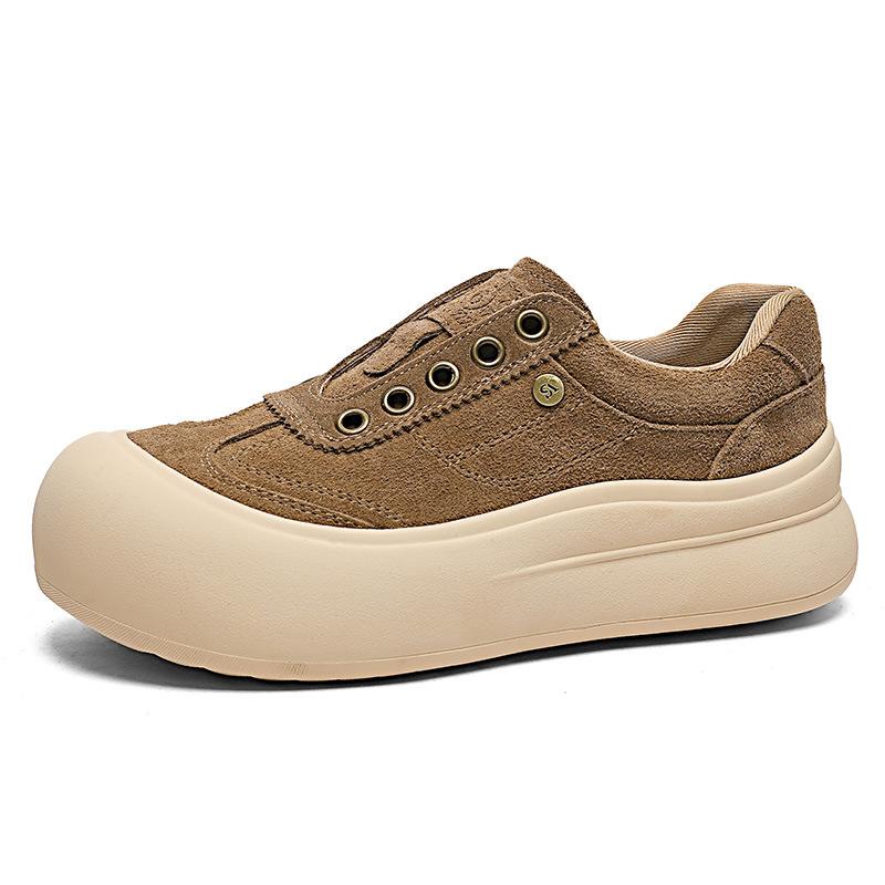 Board Shoes Autumn New Thick-soled Heightening Single Shoes Comfortable Ugly Cute Casual Shoes
