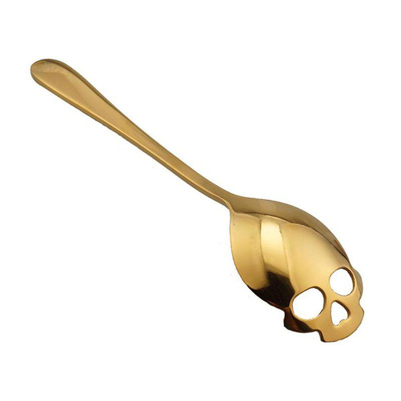 Versatile Skull Shape Sugar Spoon Stainless Steel For Coffee And Ice Cream