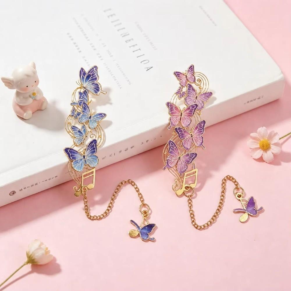 Sturdy Chain Butterfly Bookmark Hollow Out Decorative Bookmark Vintage Bookmark Bookstore