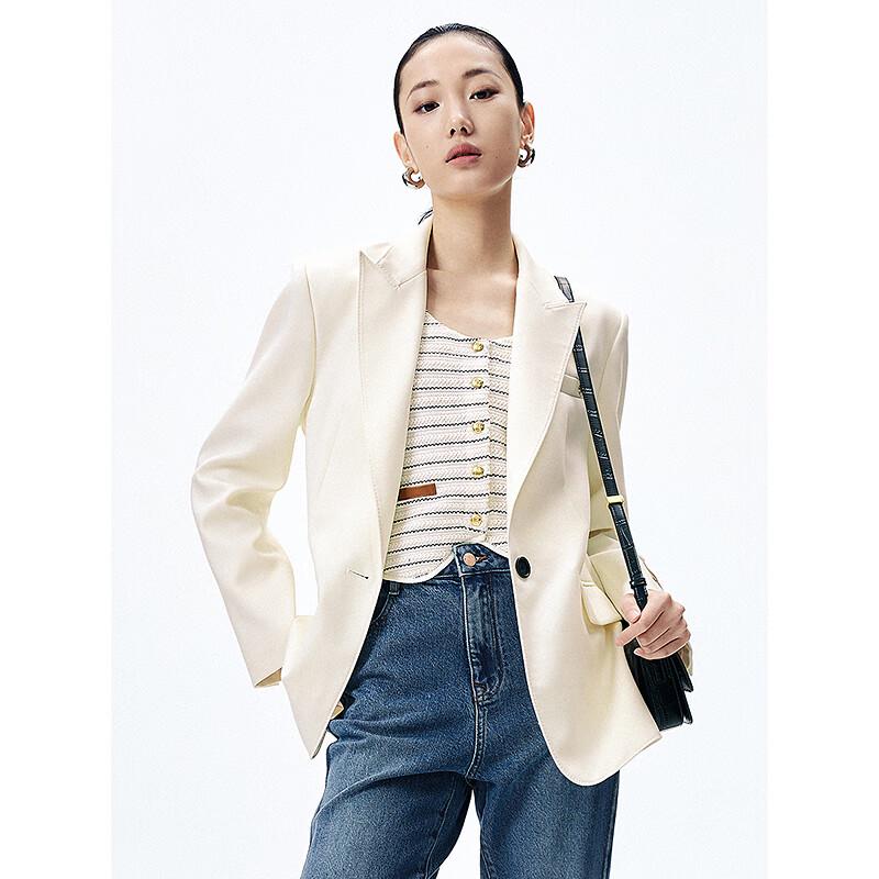 PEACEBIRD Women s Zhang Jingyi Straight-Fit Blazer XL